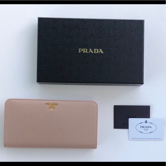 Prada Handbags - PRADA Saffiano Large Wallet